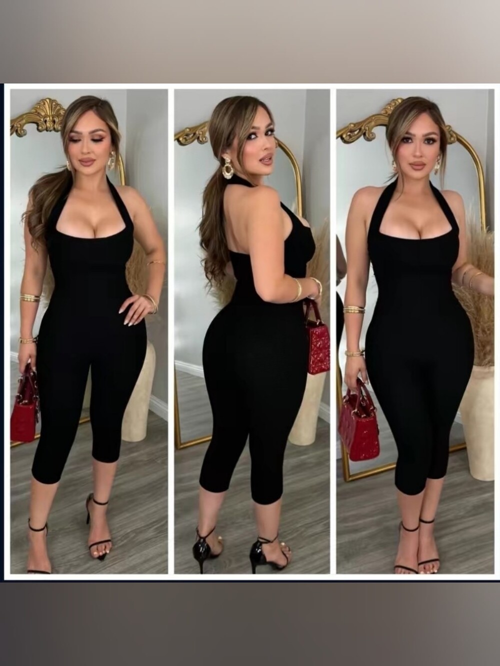 Brown Faja Jumpsuit